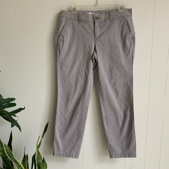 Ladies Old Navy Boyfriend Cut Khakis - Picture 1 of 4